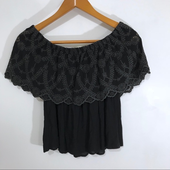 The Impeccable Pig Gray Lace Blouse - Picture 4 of 8